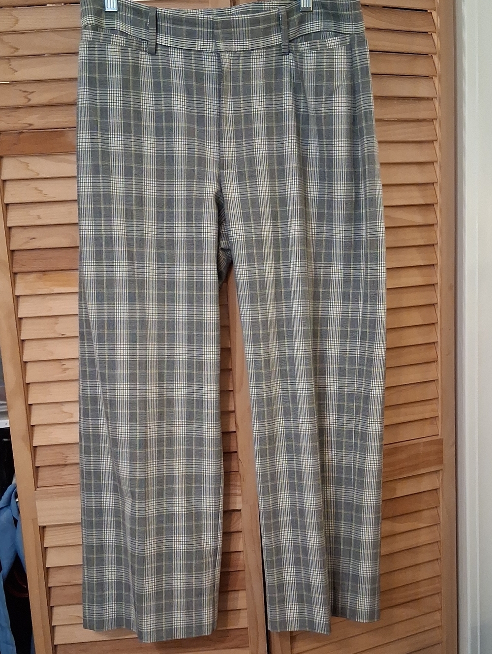 Banana Republic Gray Plaid Pants